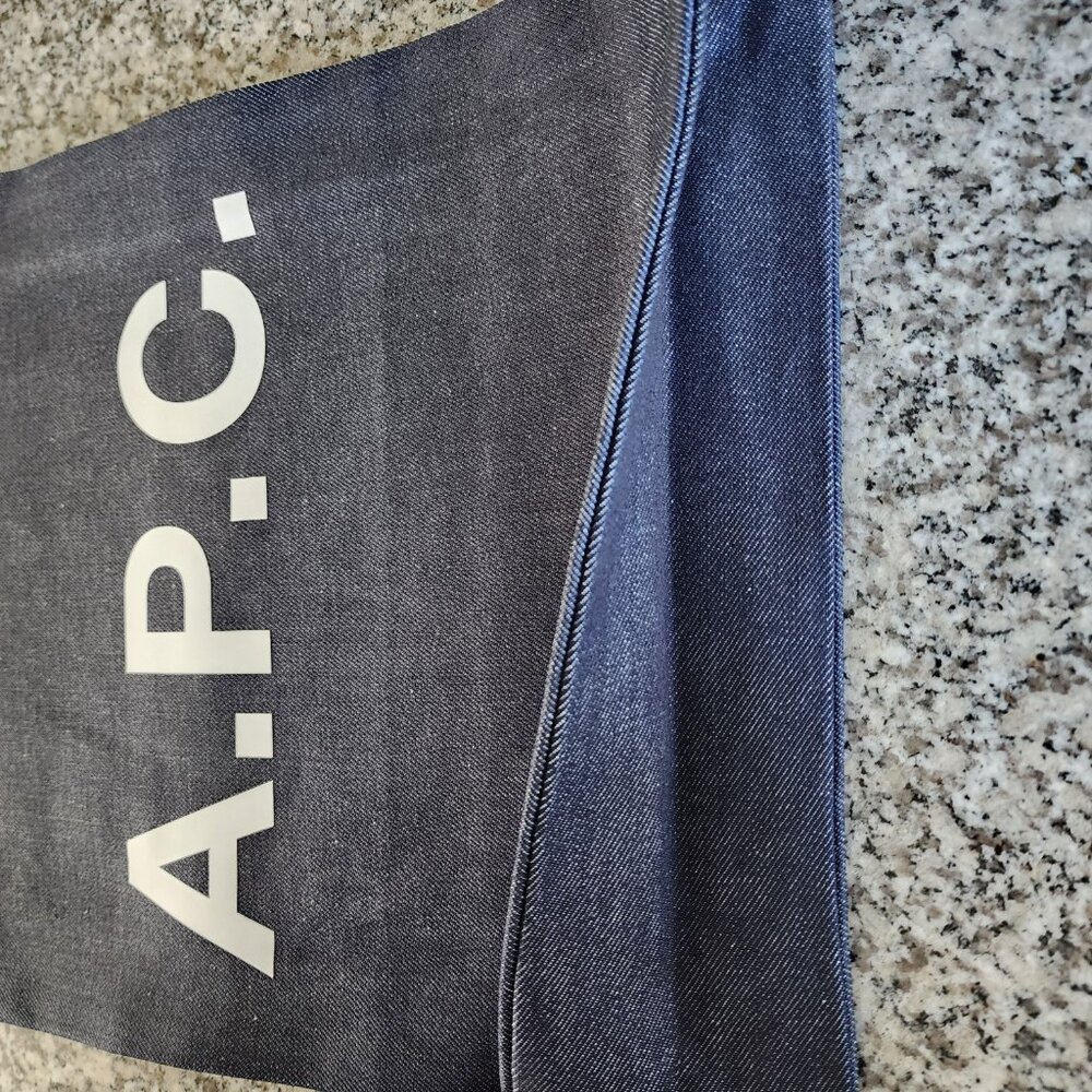 NWT - A.P.C. Lou Denim Tote Bag – Indigo 💙👜 (#11149) - Picture 7 of 10